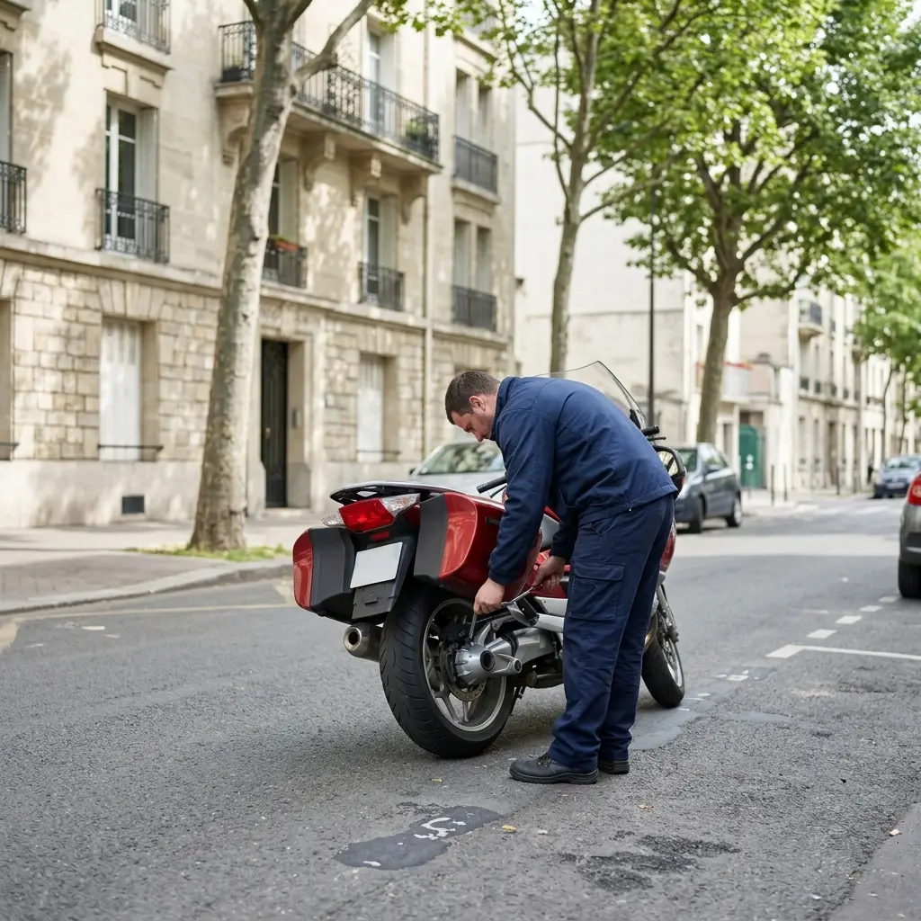 Comment se déroule l'intervention de dépannage moto à Clichy ?