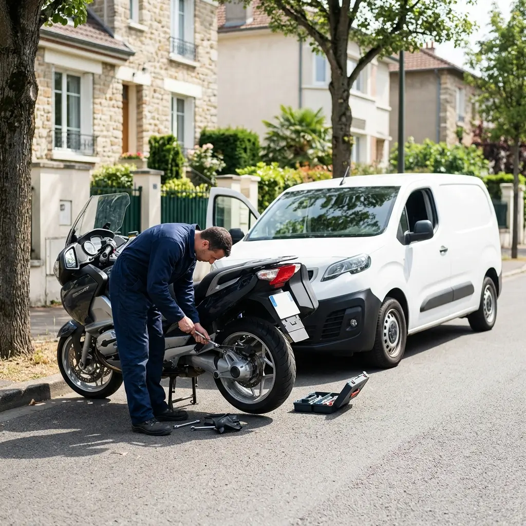 Gestes essentiels en cas de panne de moto à Garches