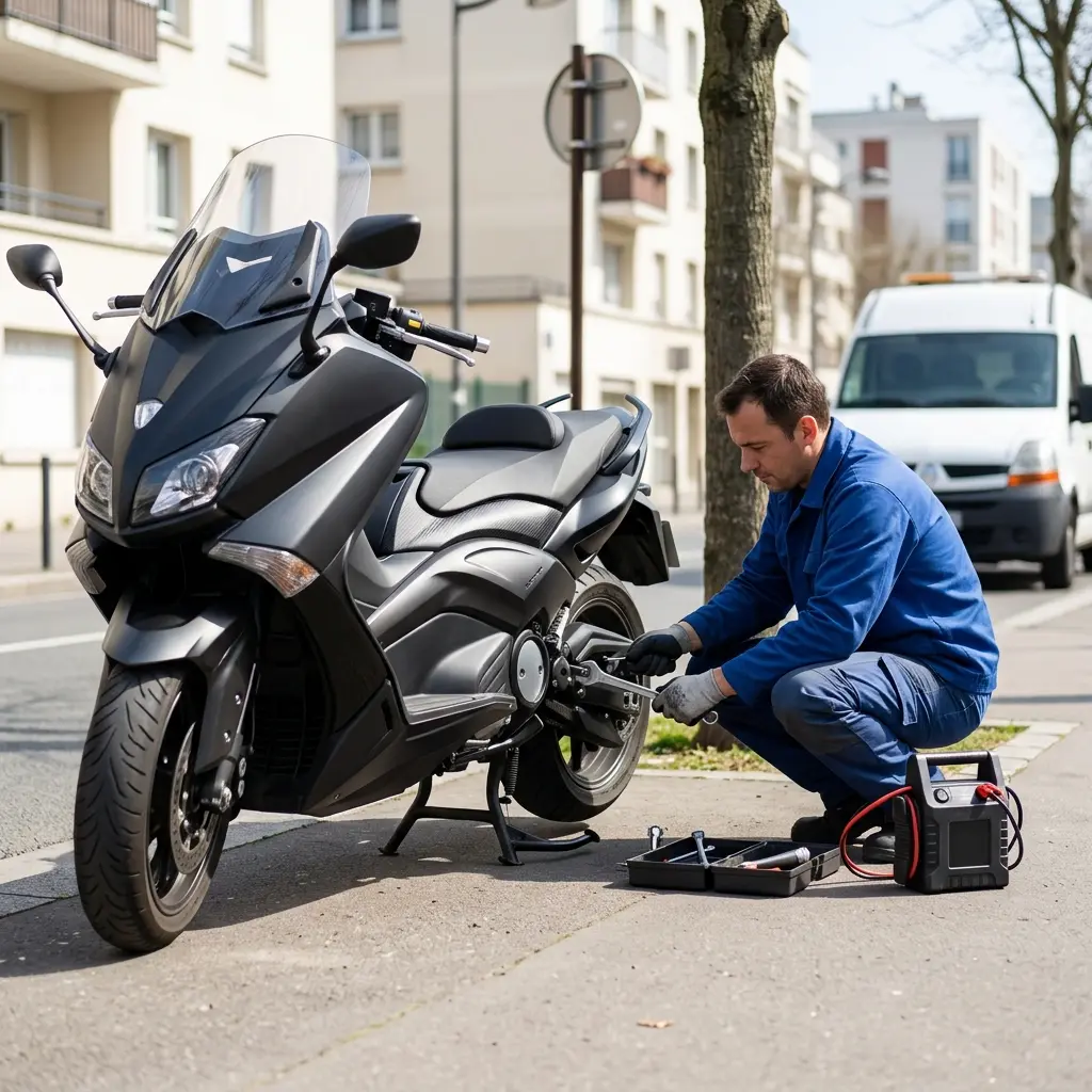 Adopter les bons gestes lors d'une panne de moto à Puteaux