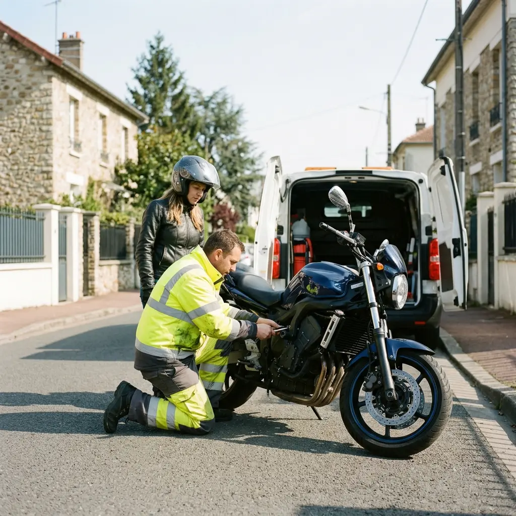 Un service de dépannage moto professionnel et transparent