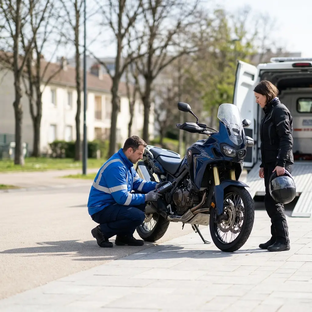 Un service de dépannage moto professionnel et disponible