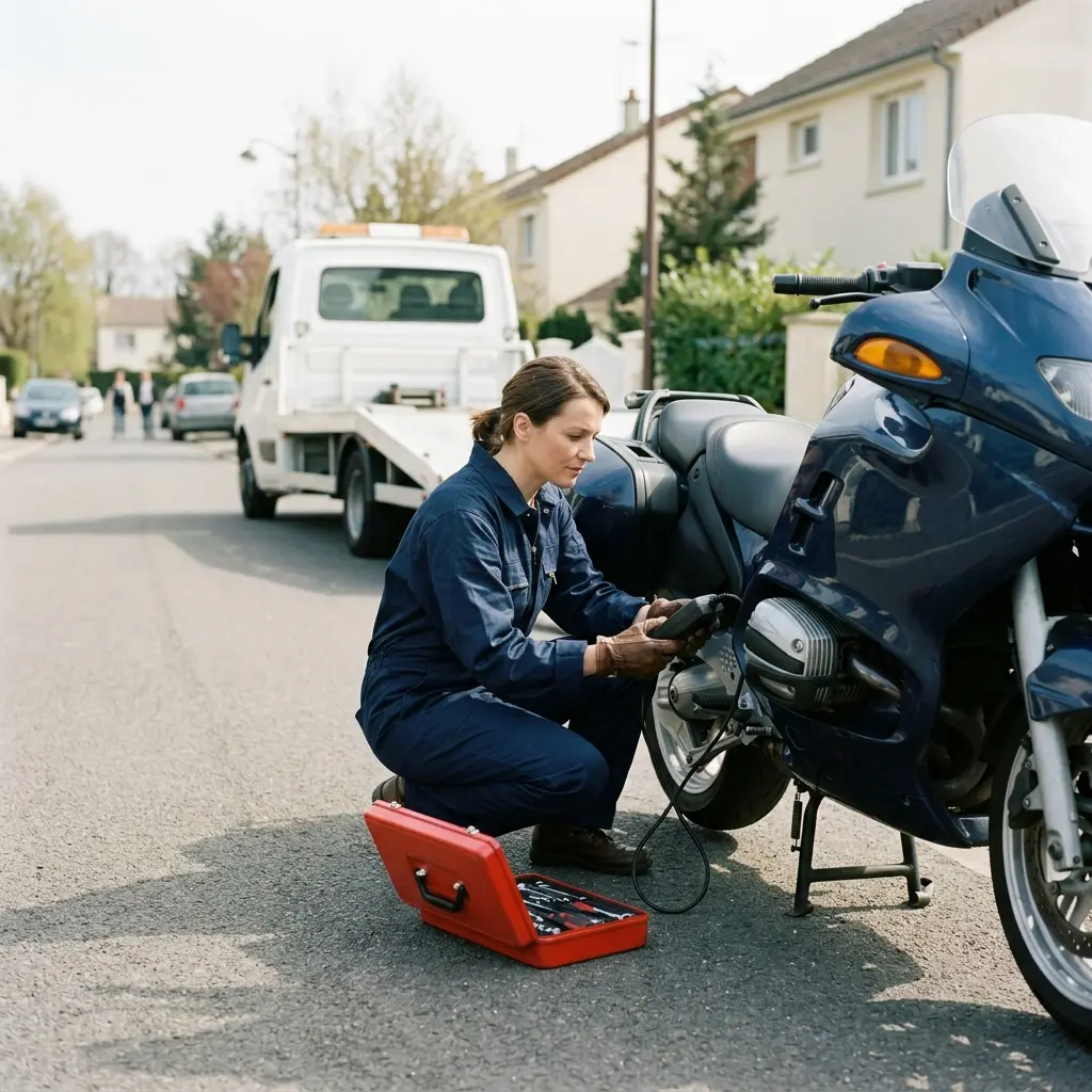 Une assistance moto fiable pour reprendre la route sereinement