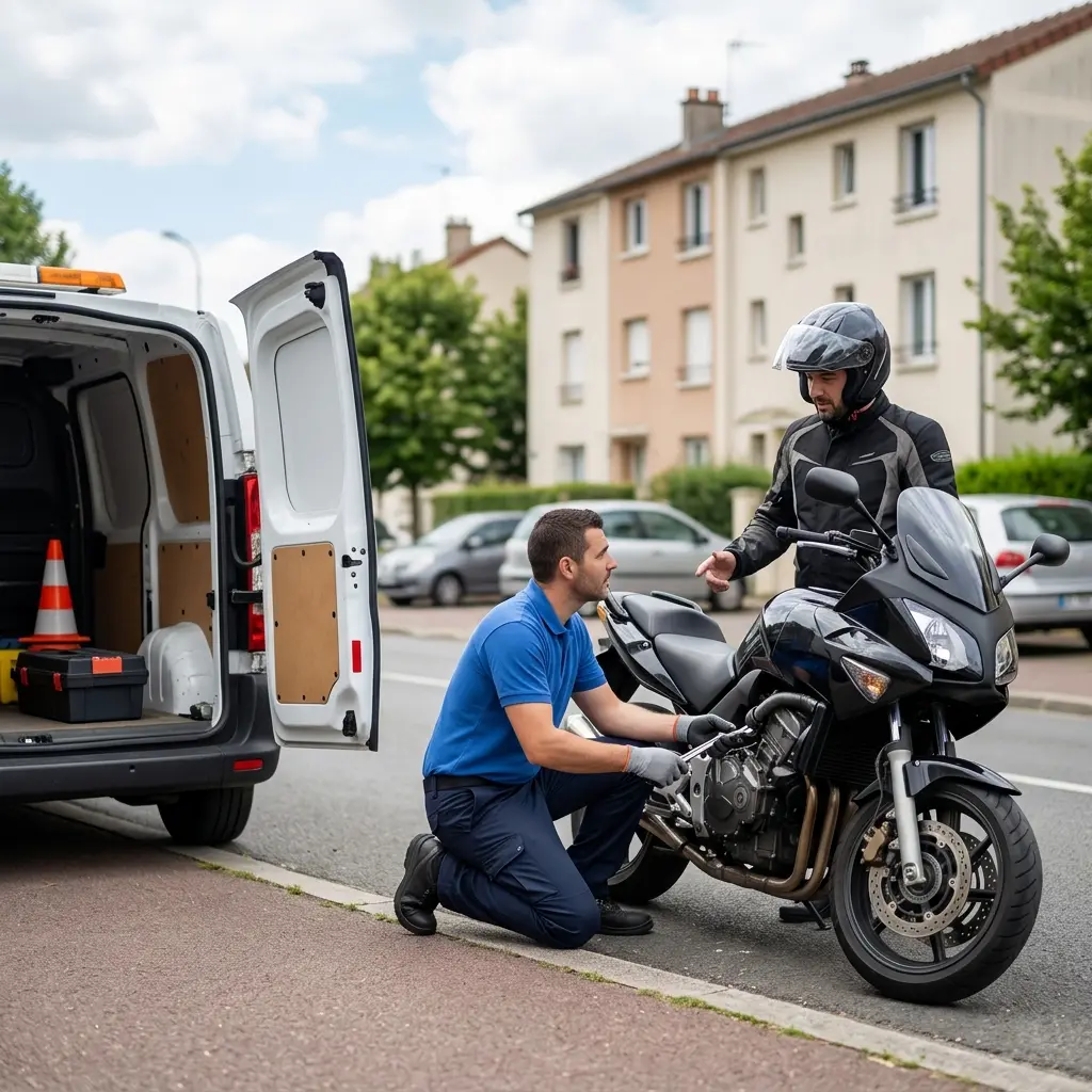 Notre méthode pour un dépannage moto à Île-Saint-Denis
