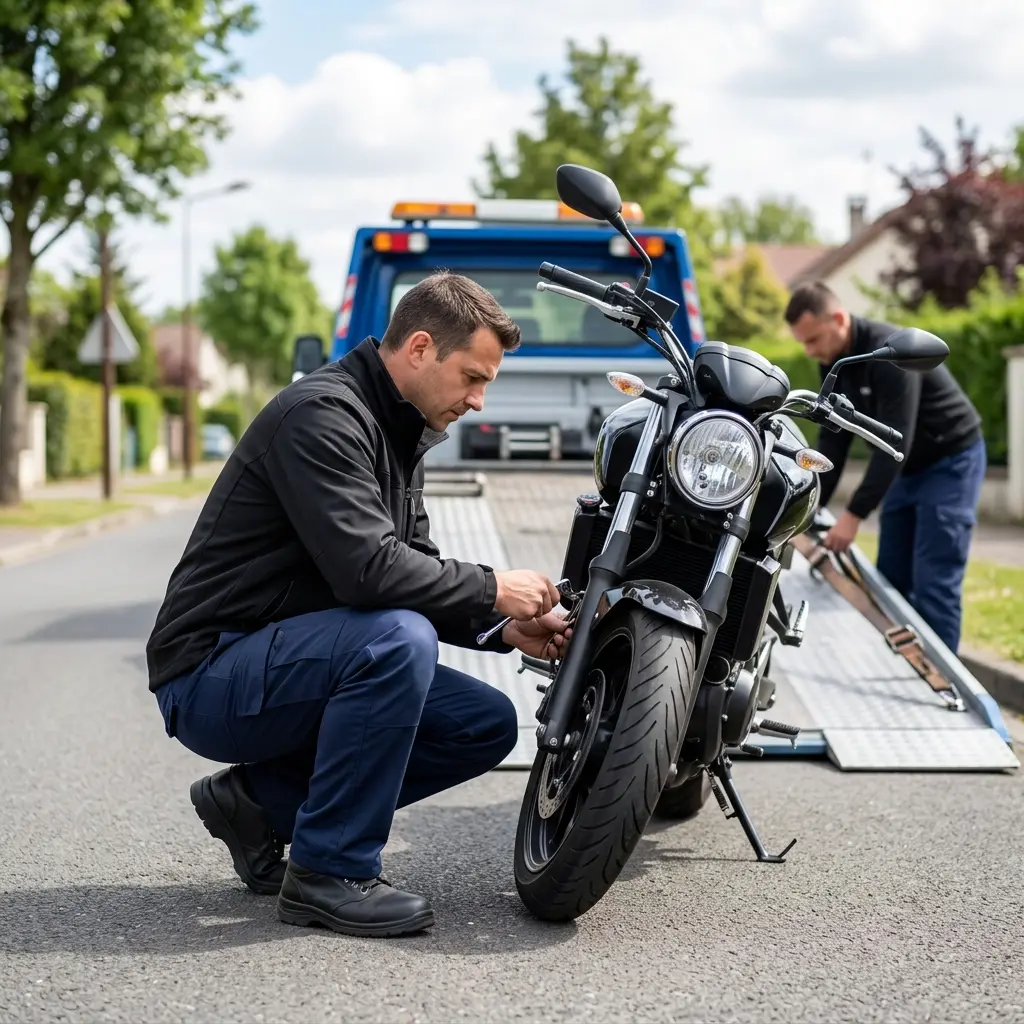Comment se déroule l’intervention de dépannage moto à Coubron ?