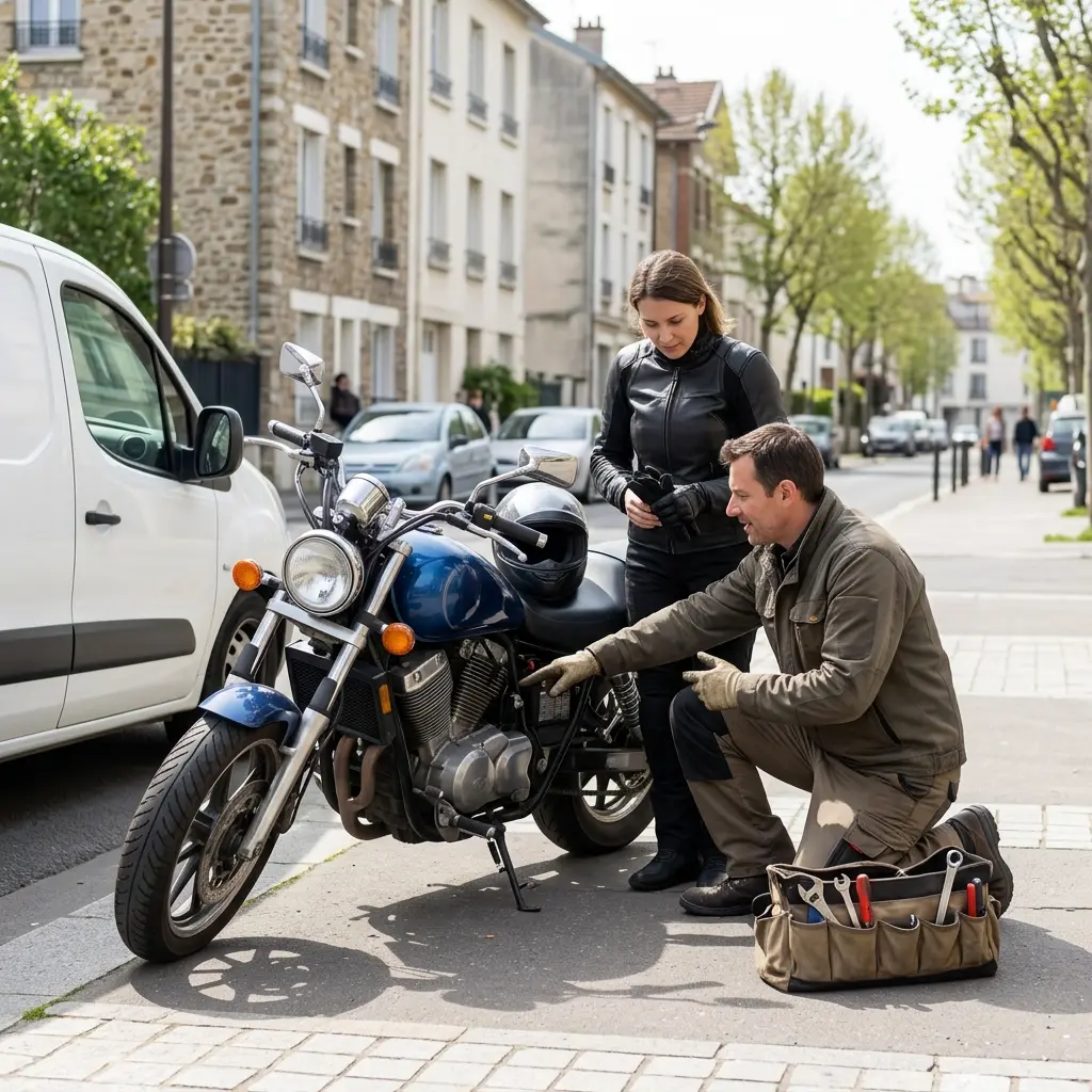 Besoin d'un dépannage moto urgent à Pantin ?