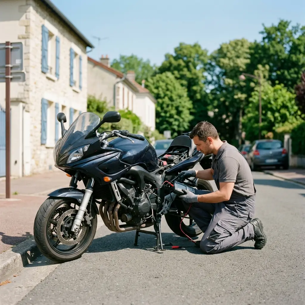 Les gestes essentiels pour sécuriser votre moto en panne