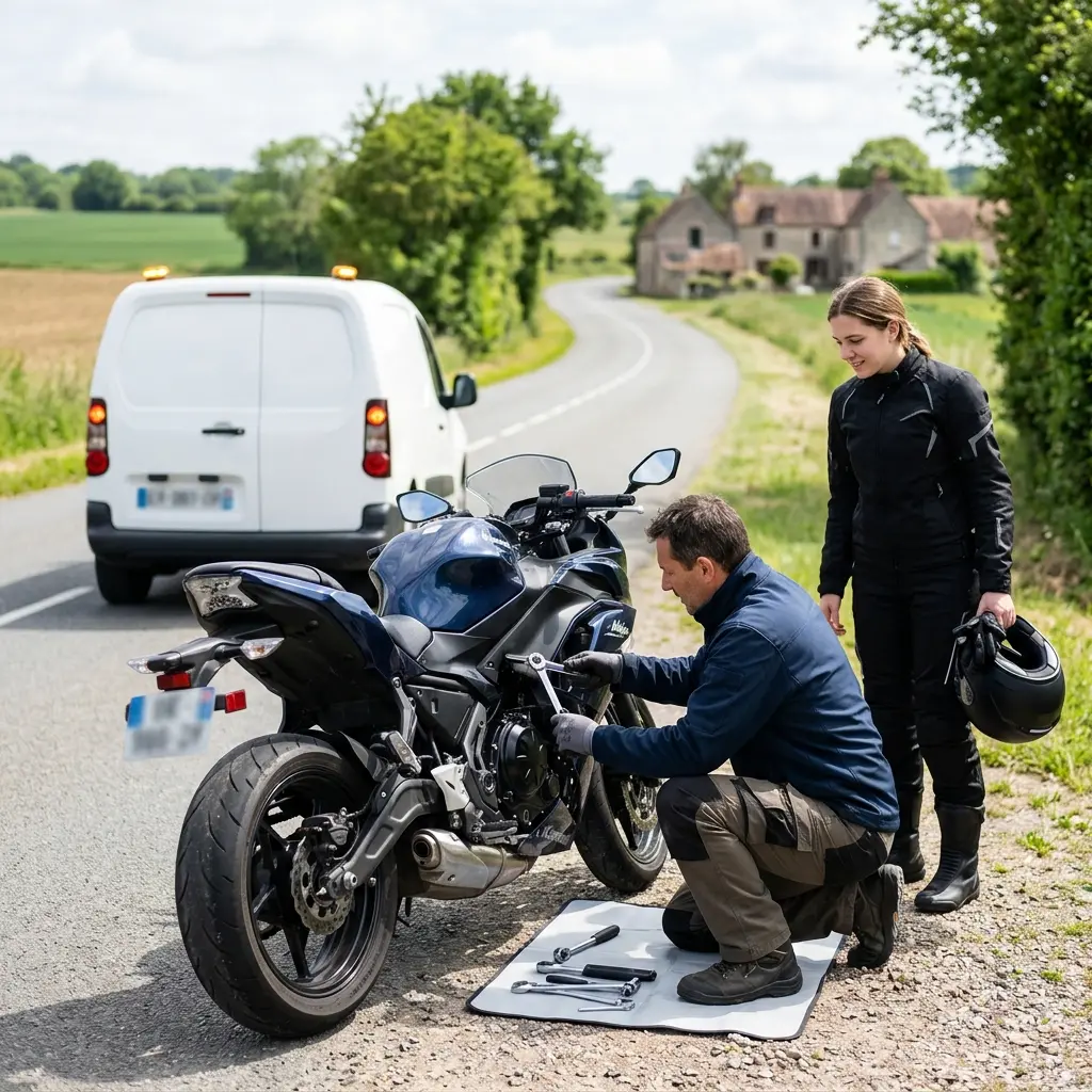 Notre méthode de dépannage moto à Santeny
