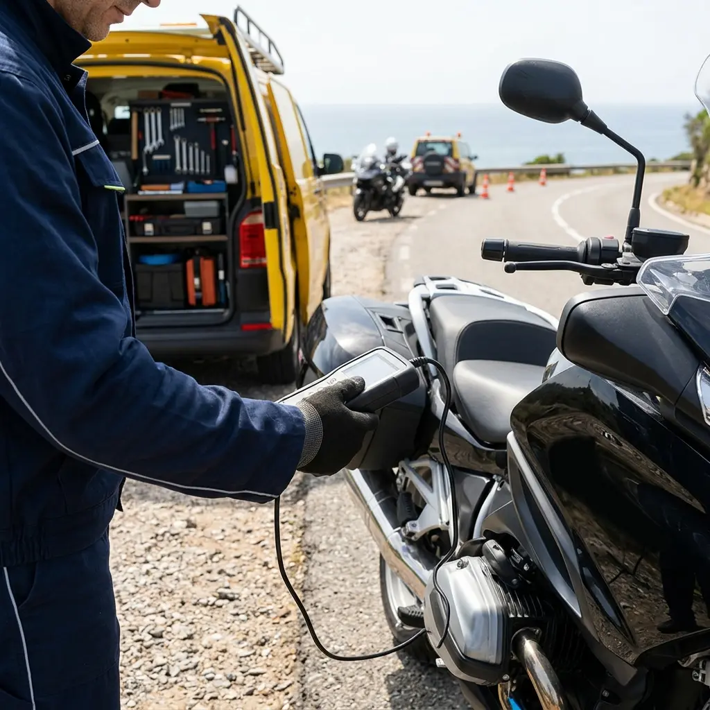 Notre méthode de dépannage moto à Noiseau