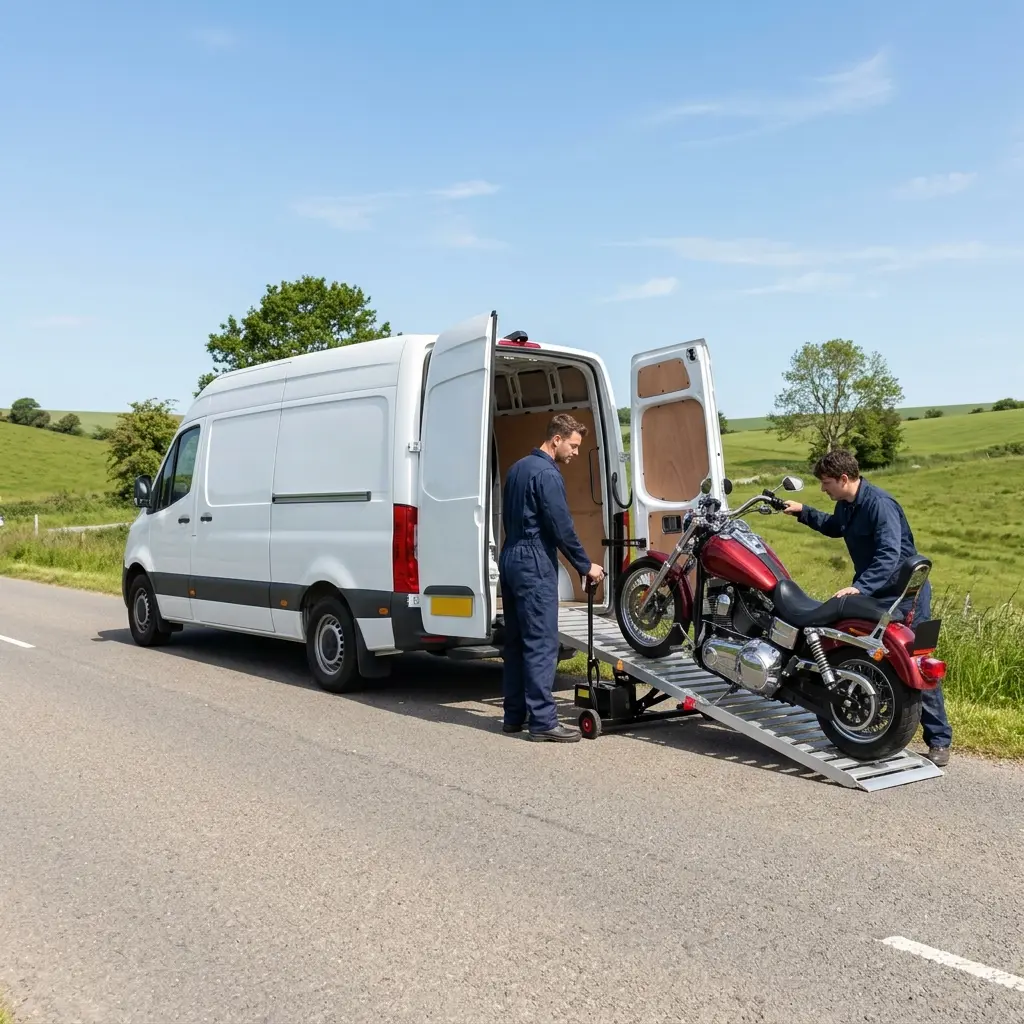 Que se passe‑t‑il lors d'une intervention de dépannage moto à Noiseau ?