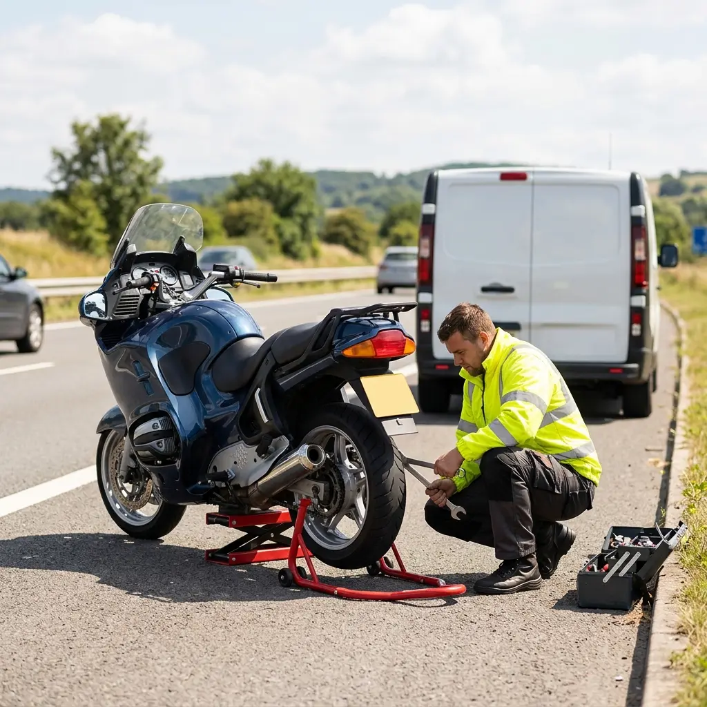 Comment se déroule le dépannage moto à Menucourt ?