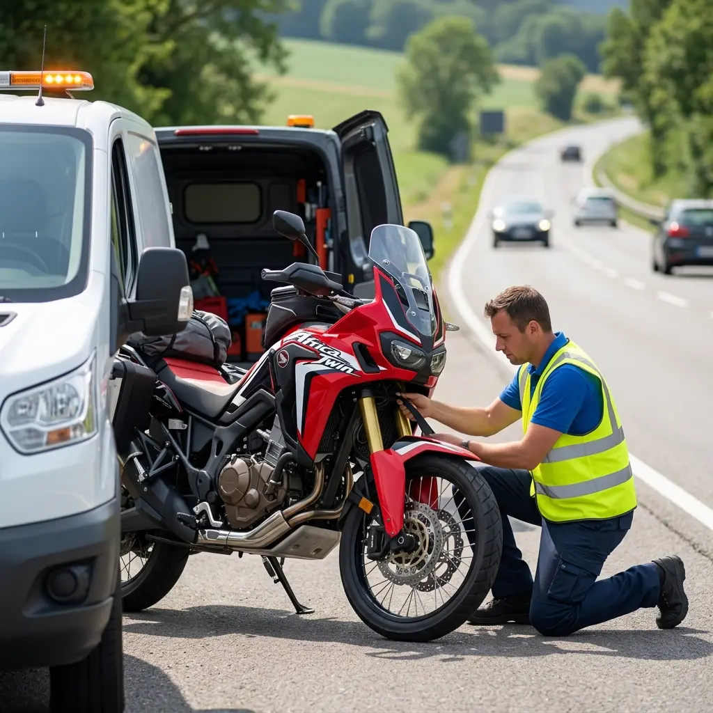 Voici les étapes d'intervention de dépannage moto à Fontenay-en-Parisis