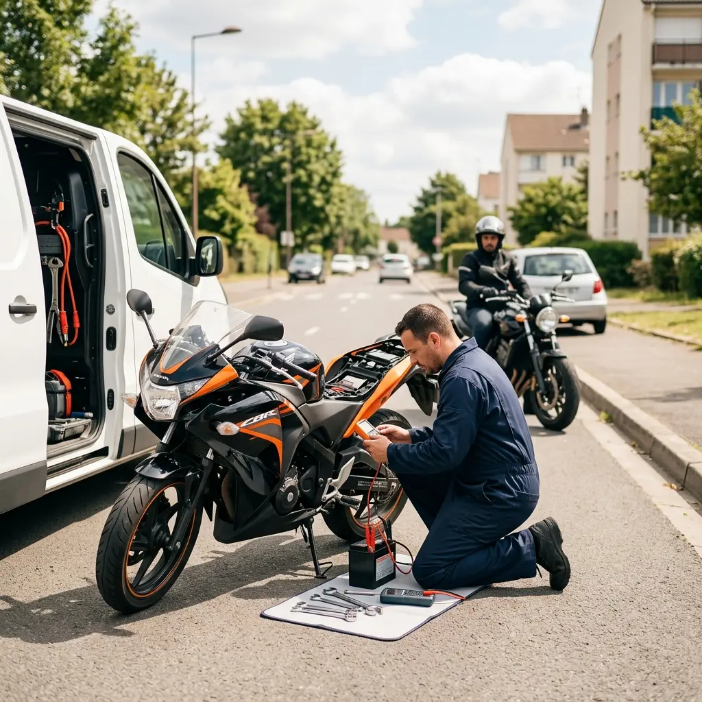 Les gestes essentiels en cas de panne de moto à Sarcelles
