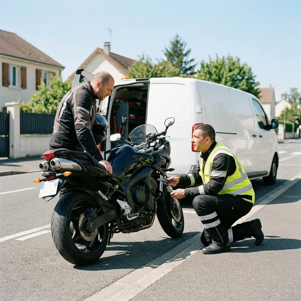 Précautions en cas de panne de votre moto