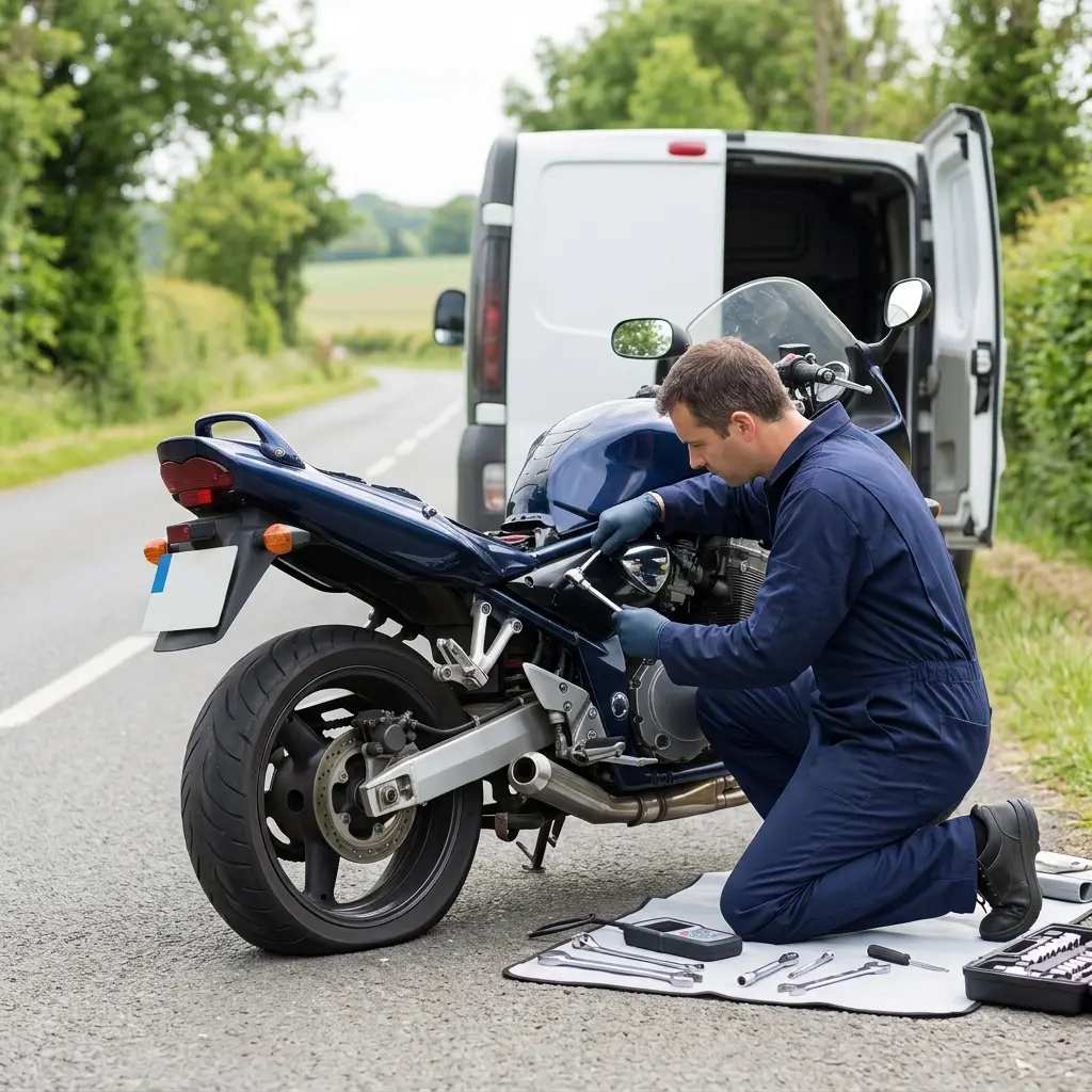 Les bons gestes à adopter lors d'une panne de moto à Beauchamp
