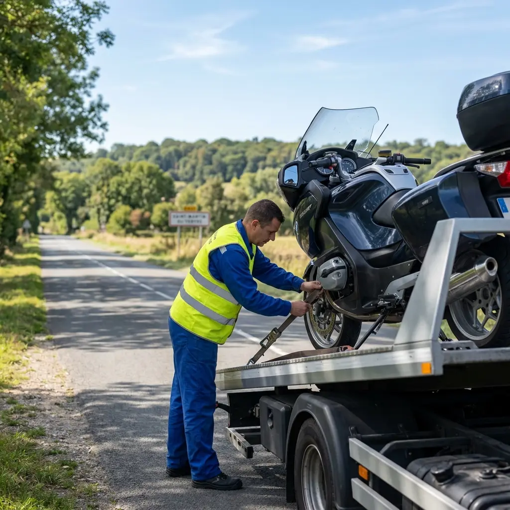 Comment se déroule l’intervention en panne de moto à Saint-Martin-du-Tertre ?