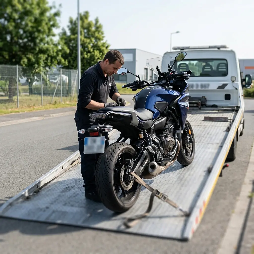 Une aide spécialisée en dépannage moto à Persan