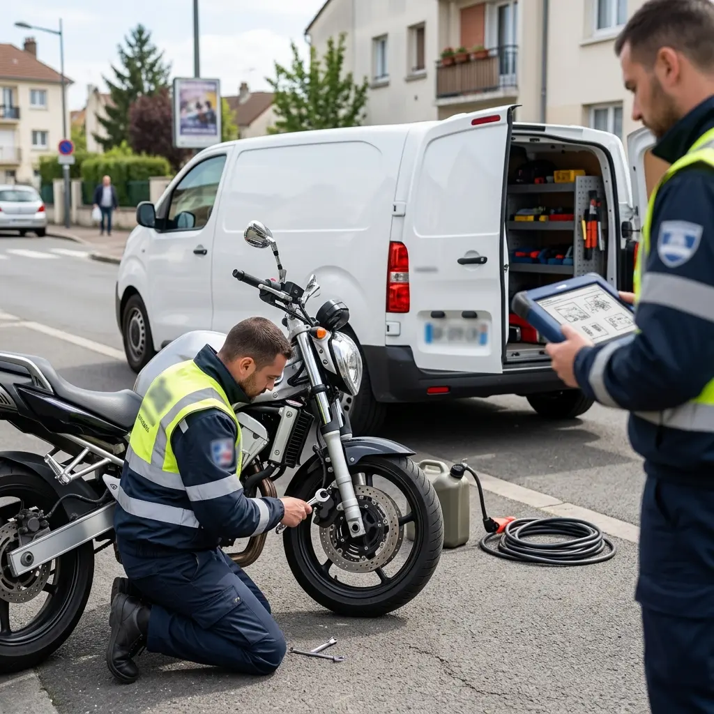Comment nous assurons un dépannage moto fiable à Villiers‑le‑Bel
