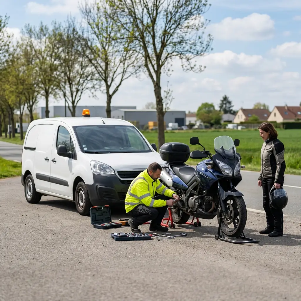 La démarche de nos techniciens pour un dépannage moto à Gonesse