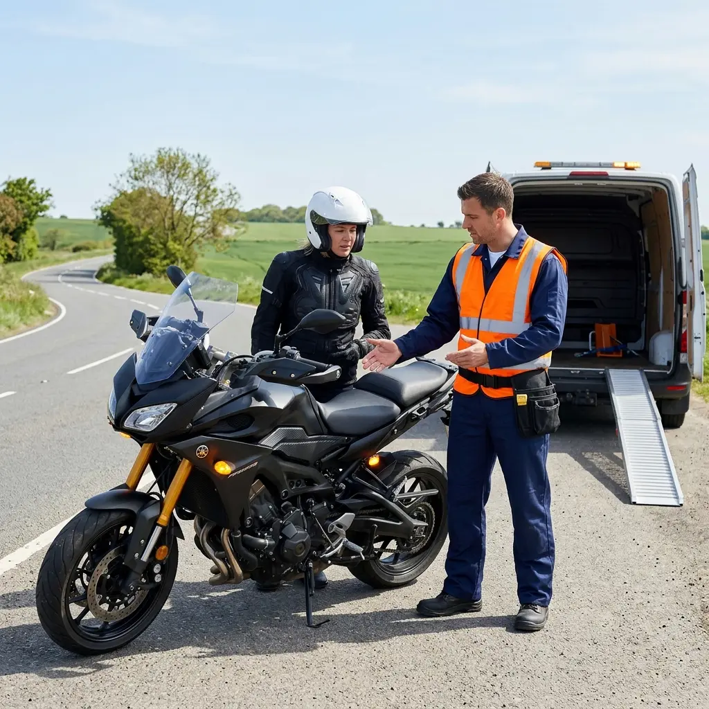 Réactions rapides lorsque votre moto fait panne à Champagne-sur-Oise