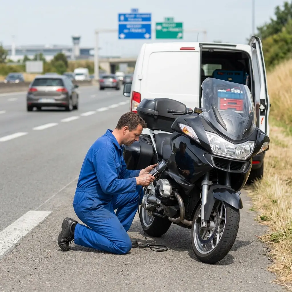 Besoin d'un dépannage moto à Roissy-en-France ?