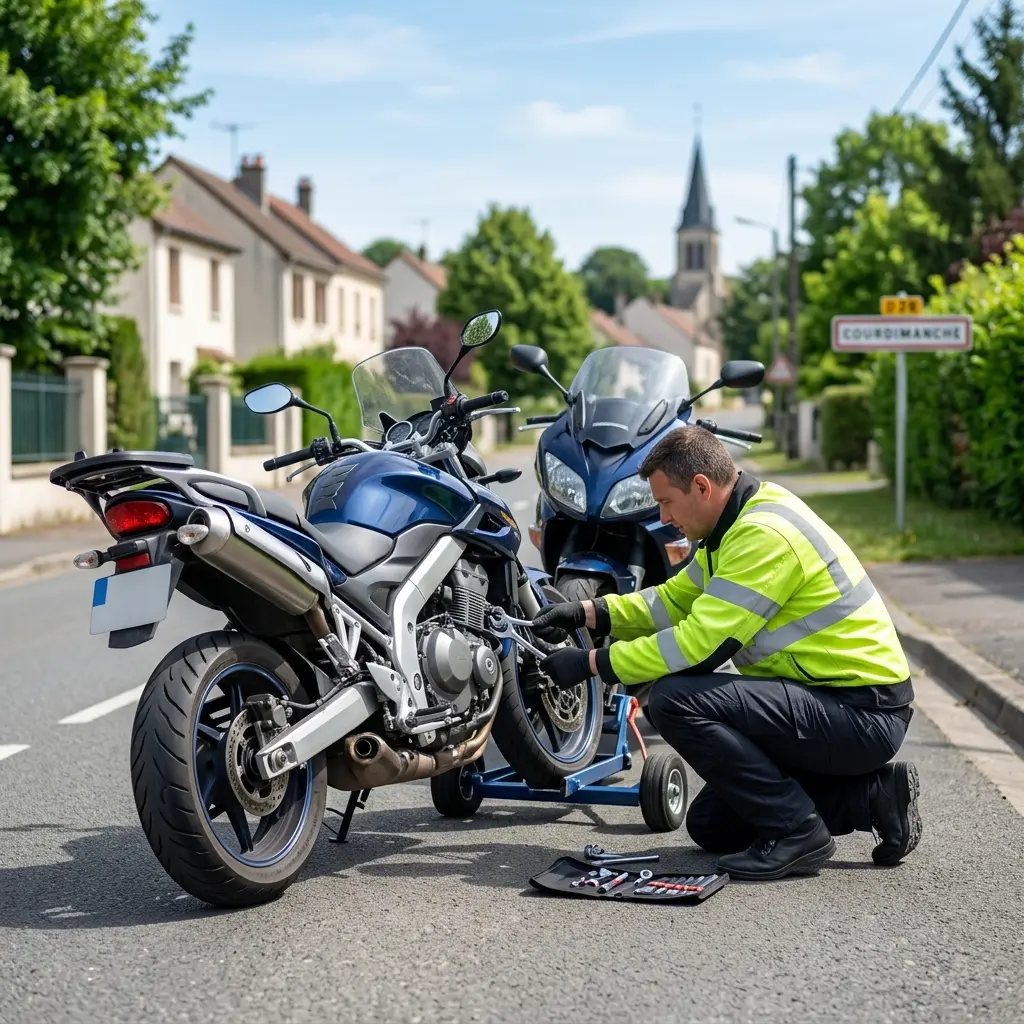 Dépannage moto Courdimanche (95800)
