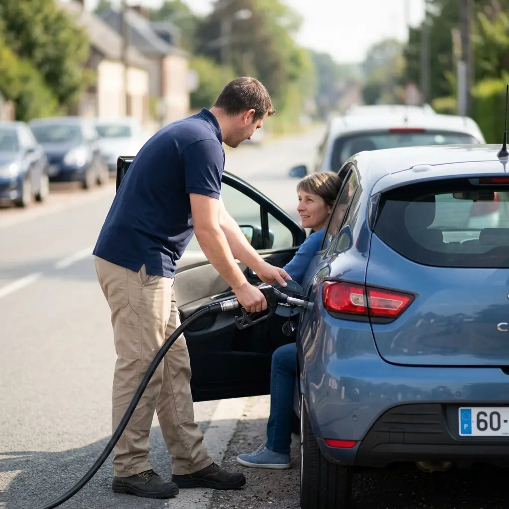 Comment nous traitons votre panne de carburant