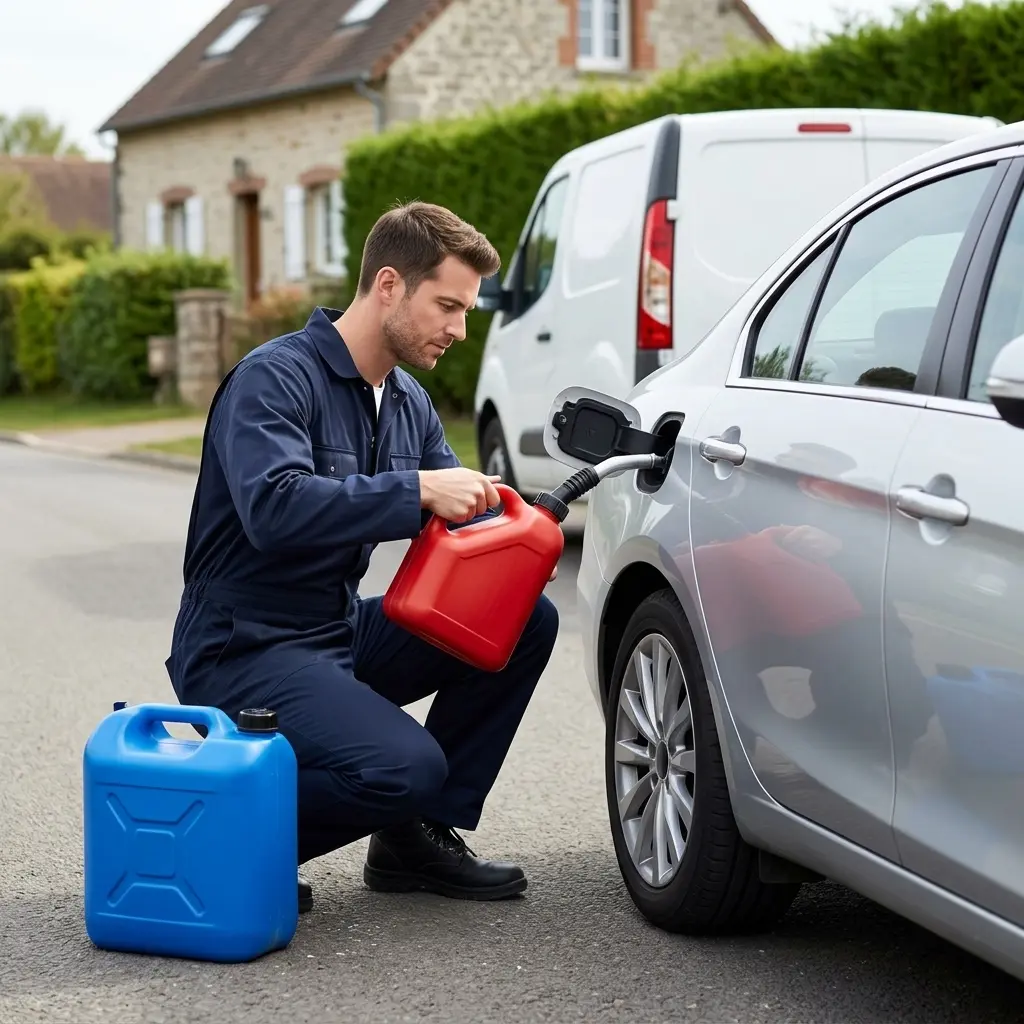 Comment réagir correctement en cas de panne sèche à Andeville