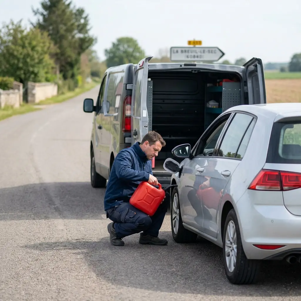 Les bons gestes en cas de panne sèche à Breuil-le-Sec