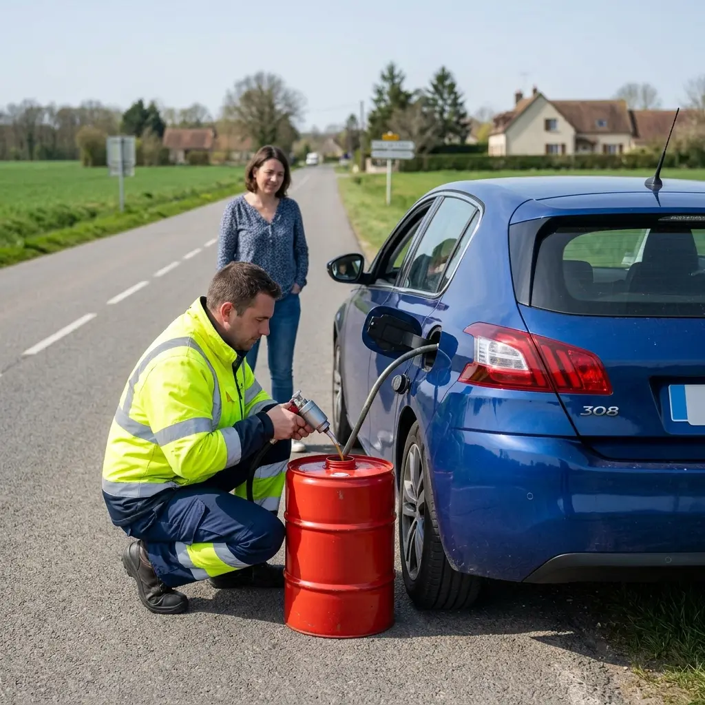 Comment réagir face à une panne d'essence à Moret-Loing-et-Orvanne ?