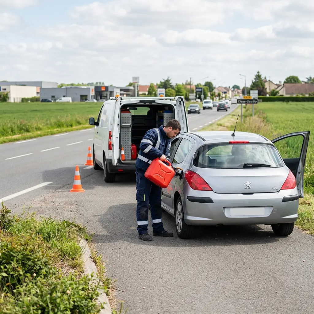 Dépannage panne d'essence Claye-Souilly (77410)