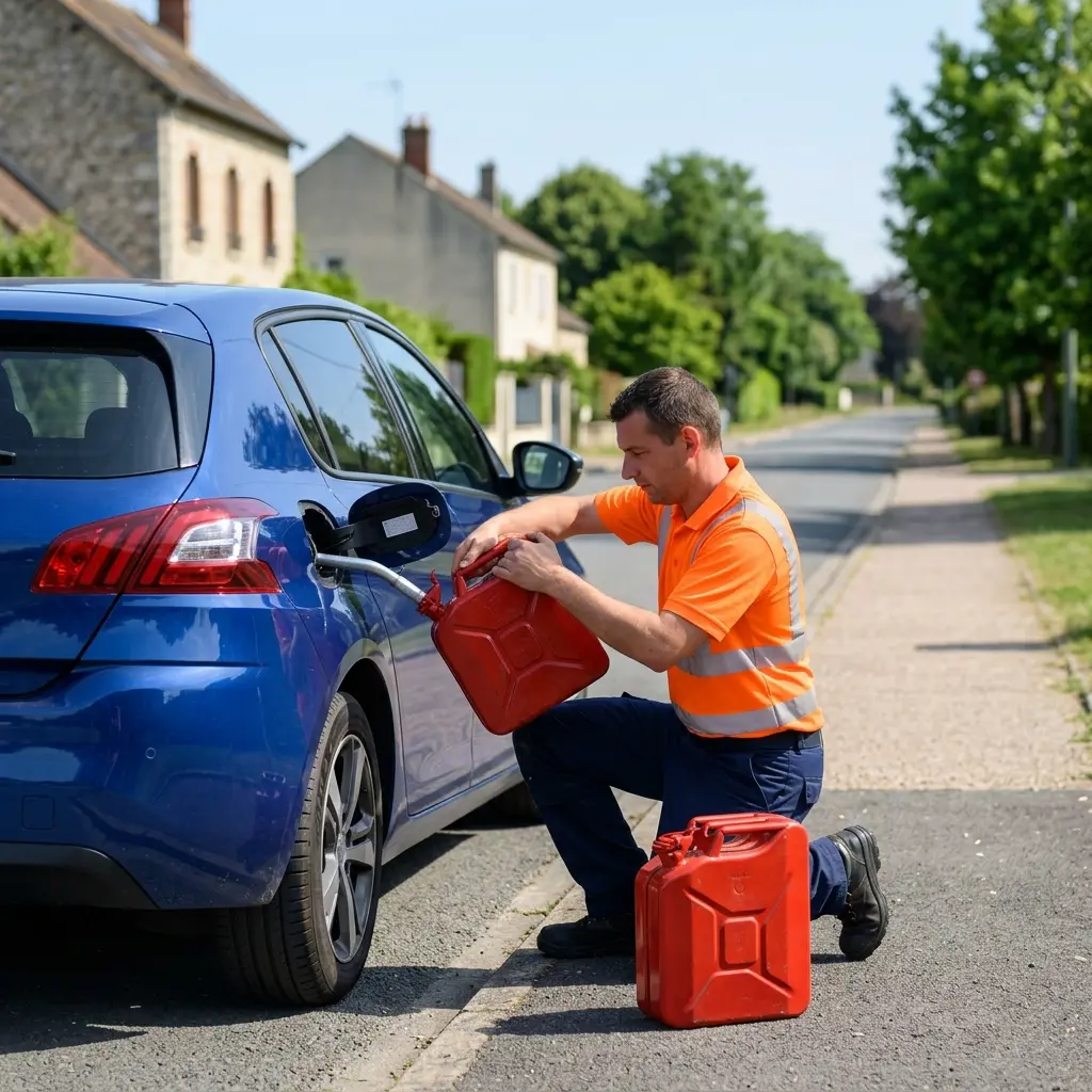 Comment se déroule le dépannage panne d'essence à Rambouillet ?