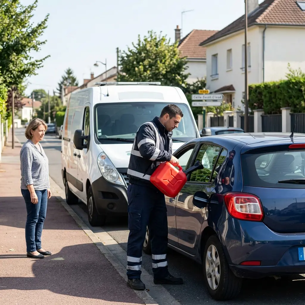 Les réflexes essentiels en cas de panne sèche à Celle-Saint-Cloud