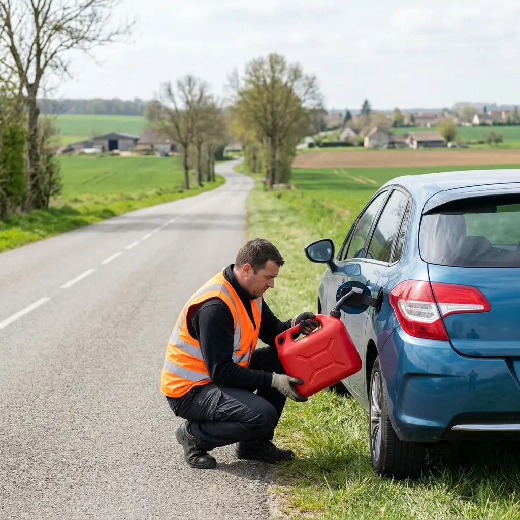 Les bons réflexes en cas de panne sèche sur vos trajets