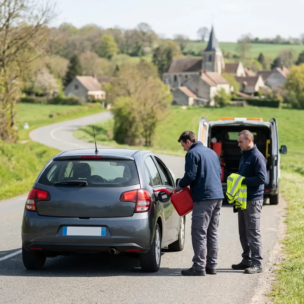 Dépannage panne d'essence Bruyères-le-Châtel (91680)