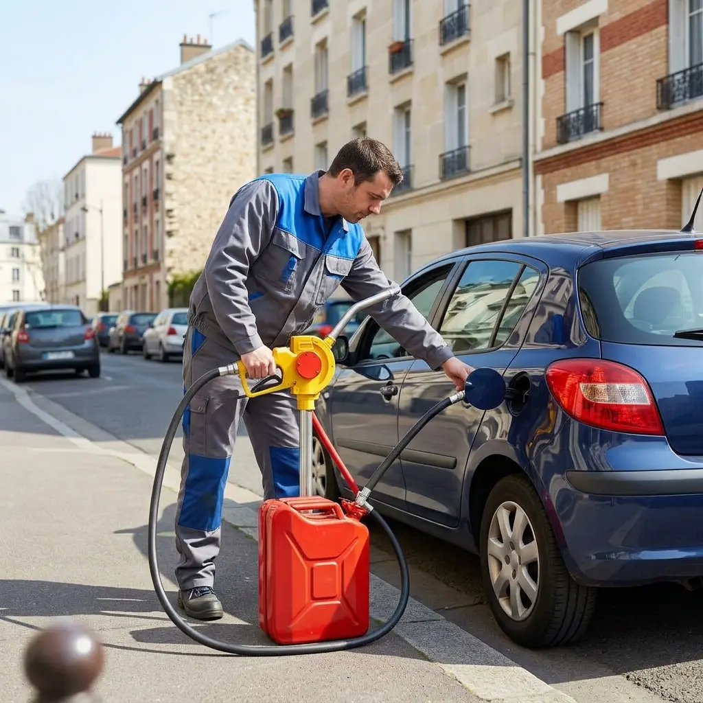 Comment se déroule le dépannage panne d'essence à Villetaneuse ?