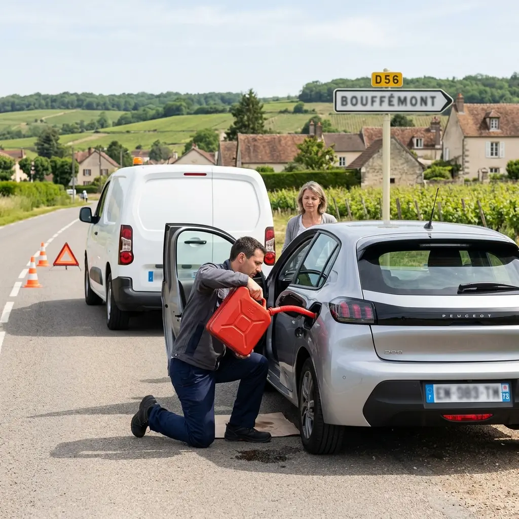 Les bons gestes en cas de panne sèche à Bouffémont