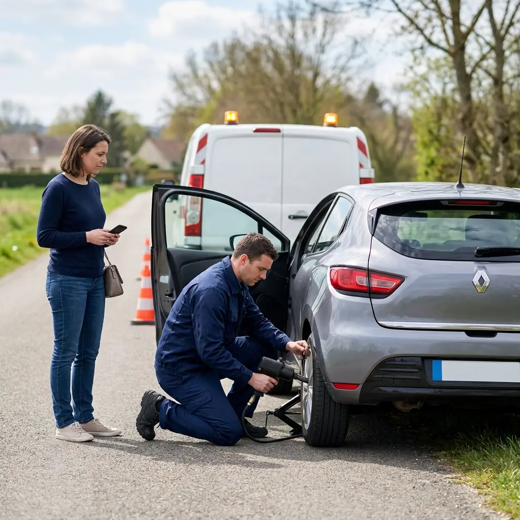 Comment se déroule l'intervention d'un dépanneur voiture à Précy-sur-Oise ?