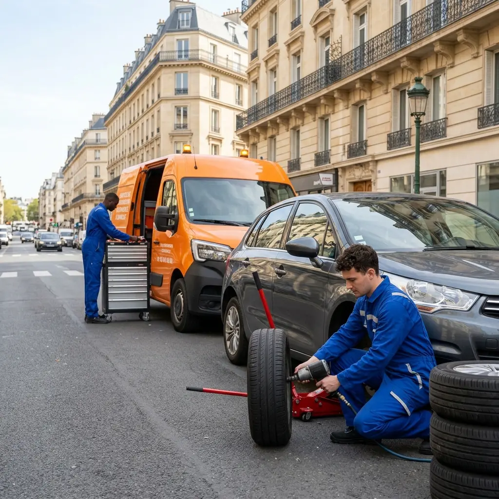 Dépannage sur place bien organisé