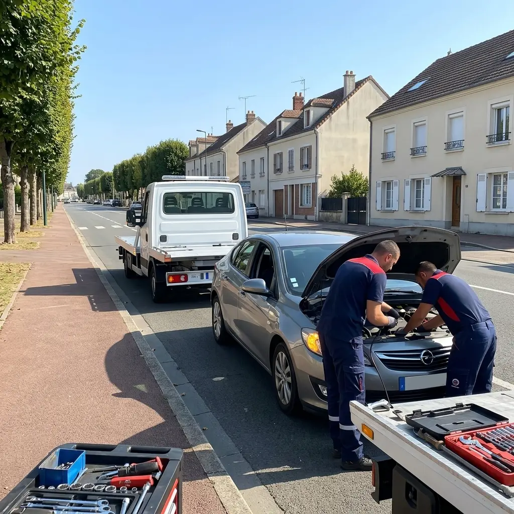 Dépanneur voiture Vaux-le-Pénil (77000)