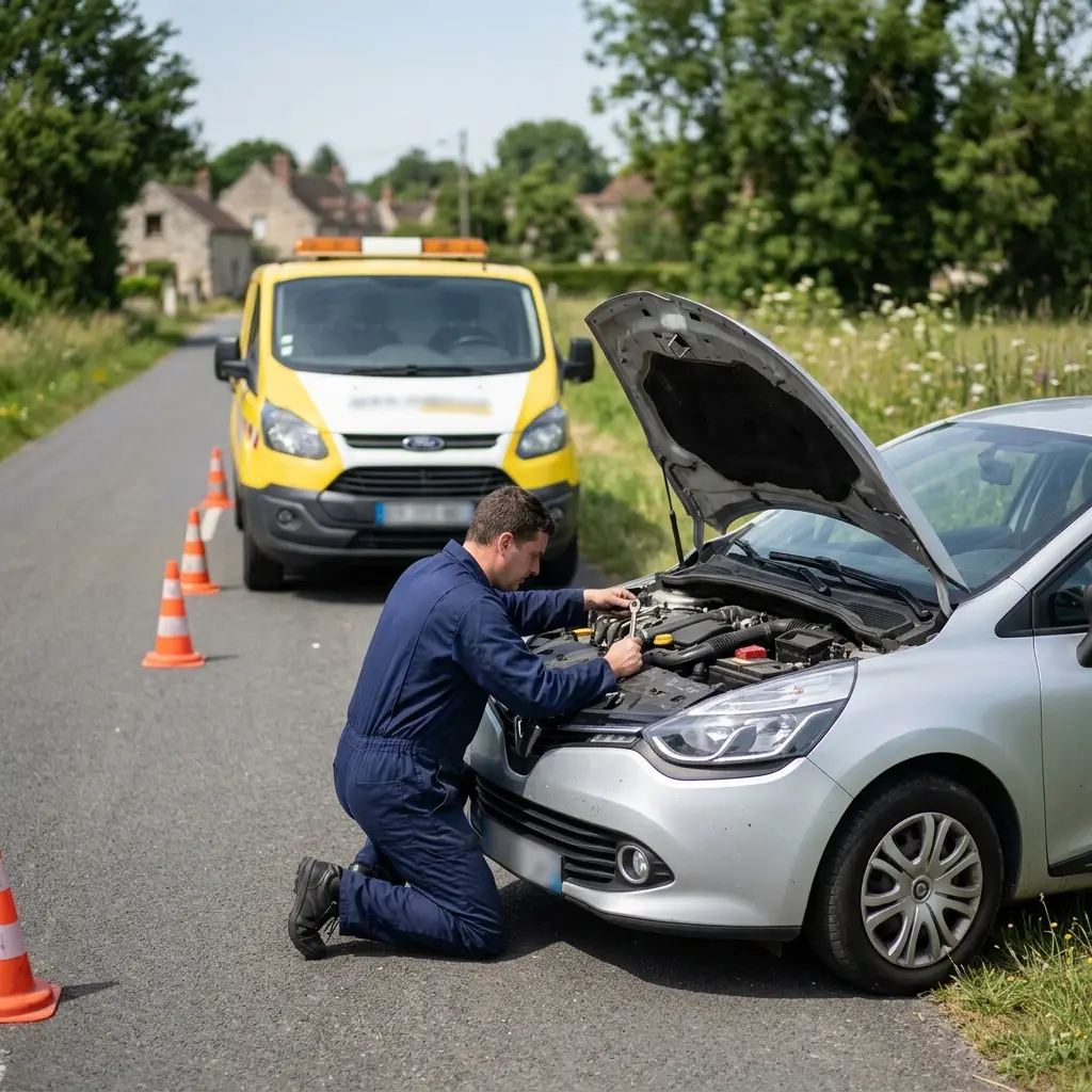 Bons gestes à adopter si votre voiture tourne à plat à Houdan