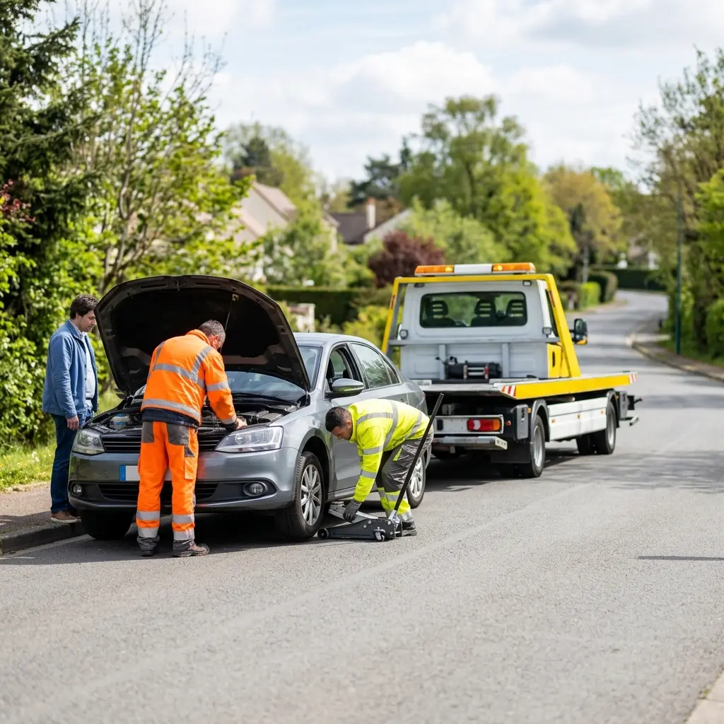 Comment notre dépanneur automobile travaille à Neuville‑sur‑Oise