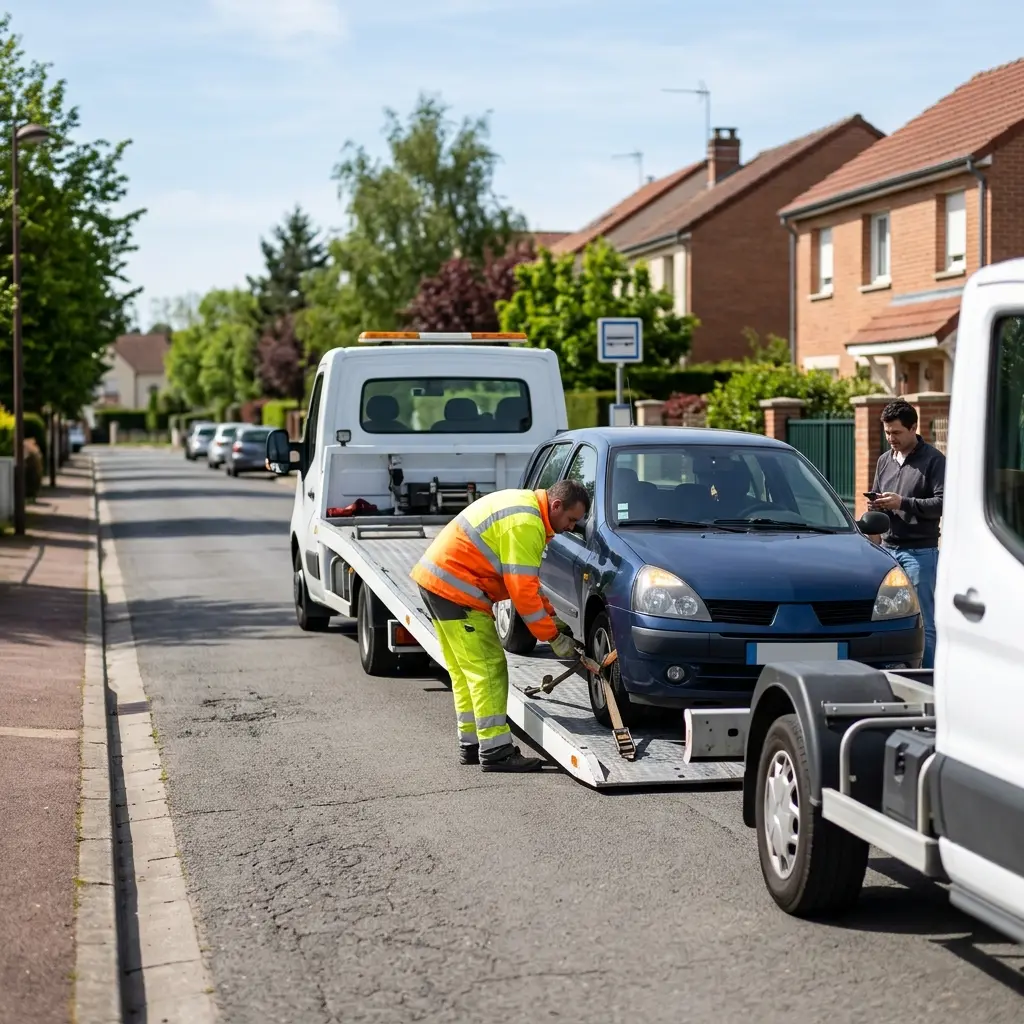 Comment se déroule l'intervention de notre dépanneuse à Cergy ?