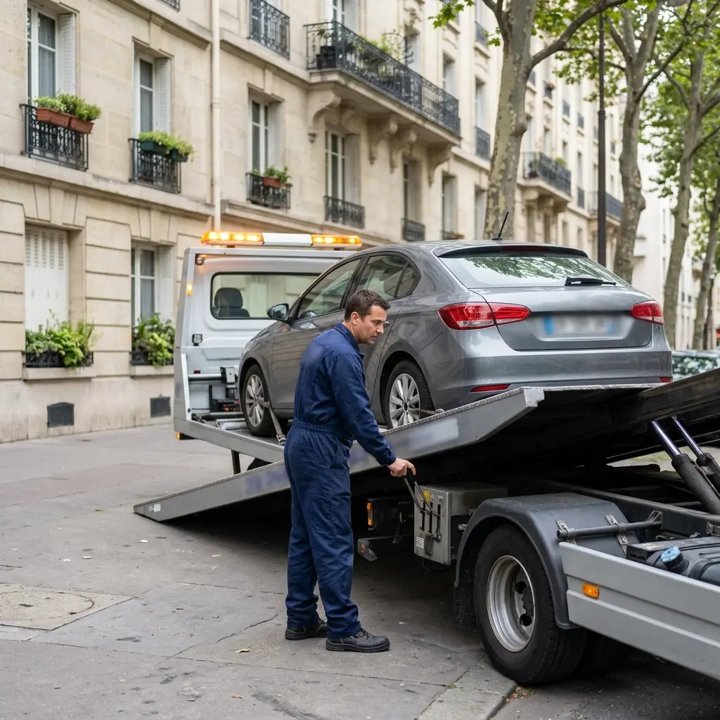 Comment se déroule l'intervention de dépanneuse à Paris 5 ?