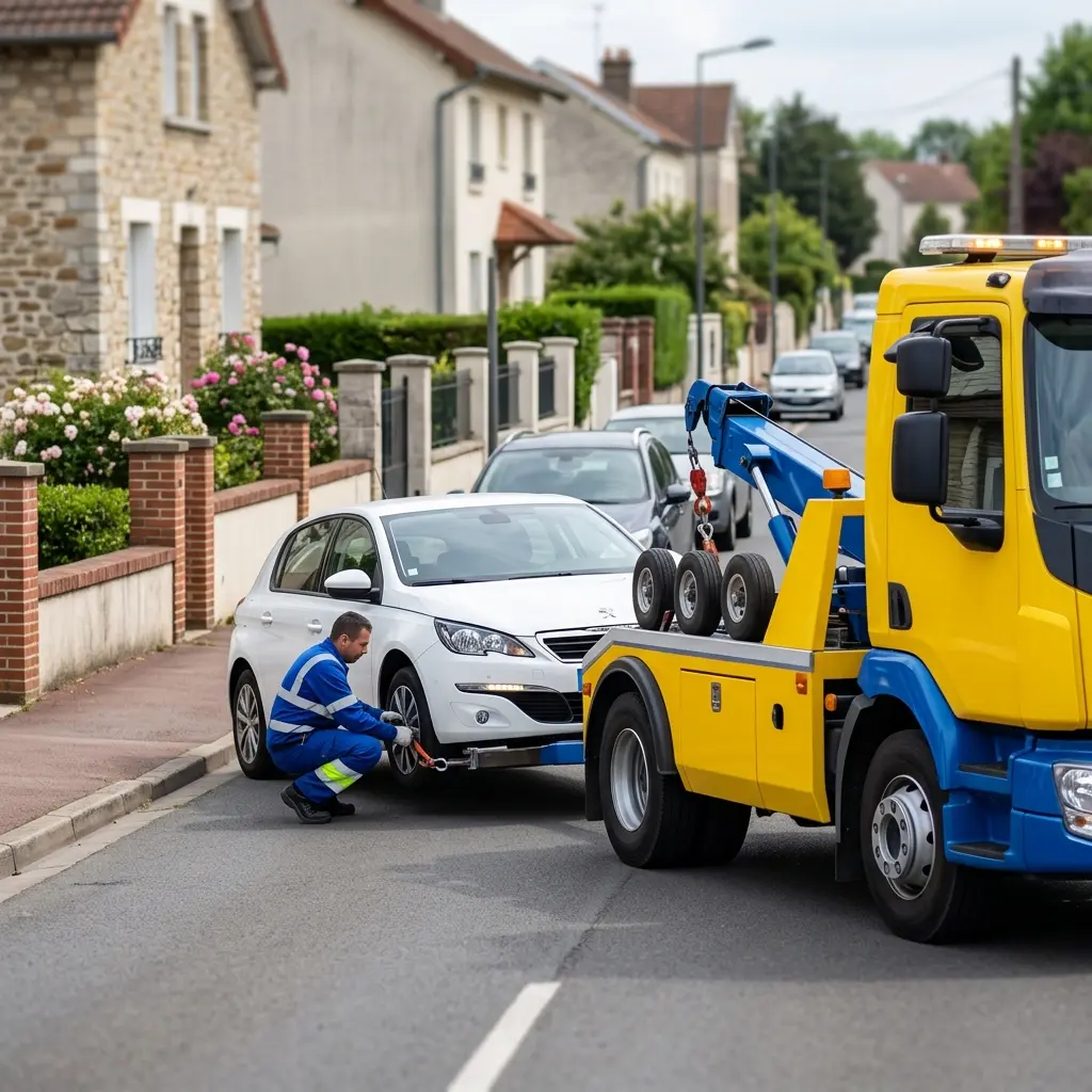 Comment se déroule l'intervention de la dépanneuse à Montesson ?