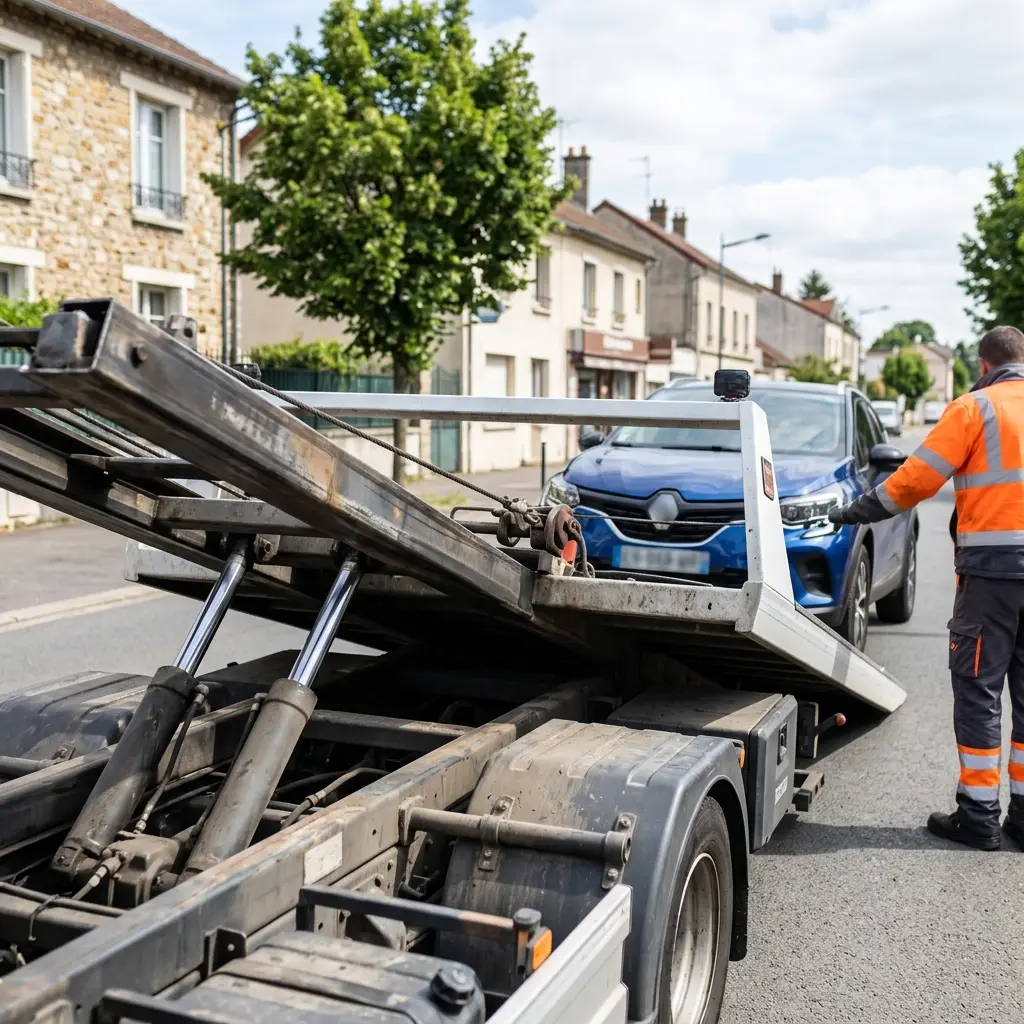 Comment se déroule l'intervention de dépanneuse à Montgeron ?