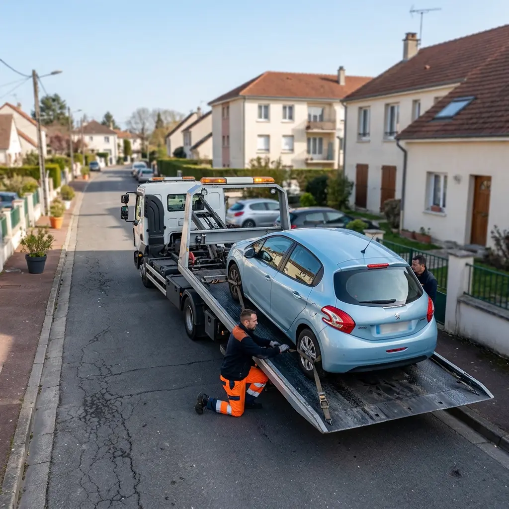 Comment se déroule l'intervention de dépanneuse à Vigneux-sur-Seine ?