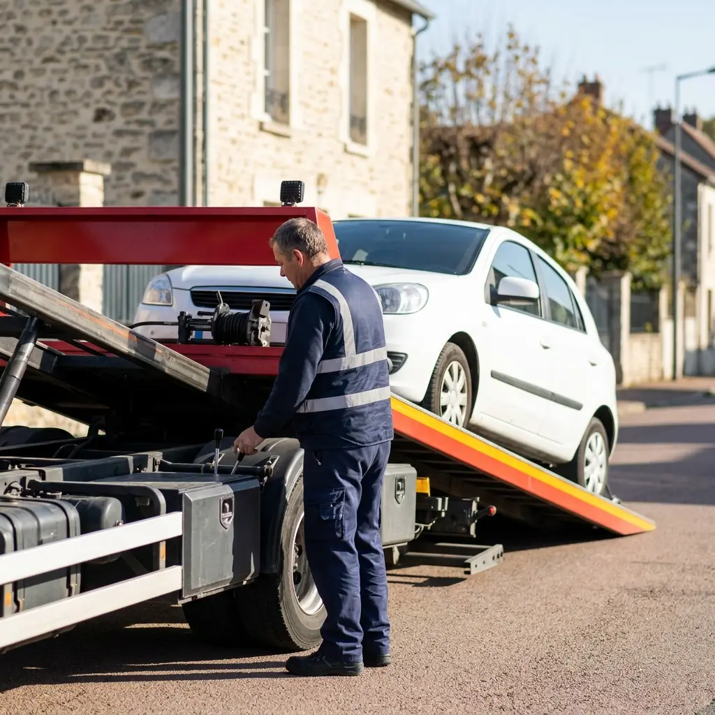 Comment se déroule l'intervention de dépanneuse à Mennecy ?