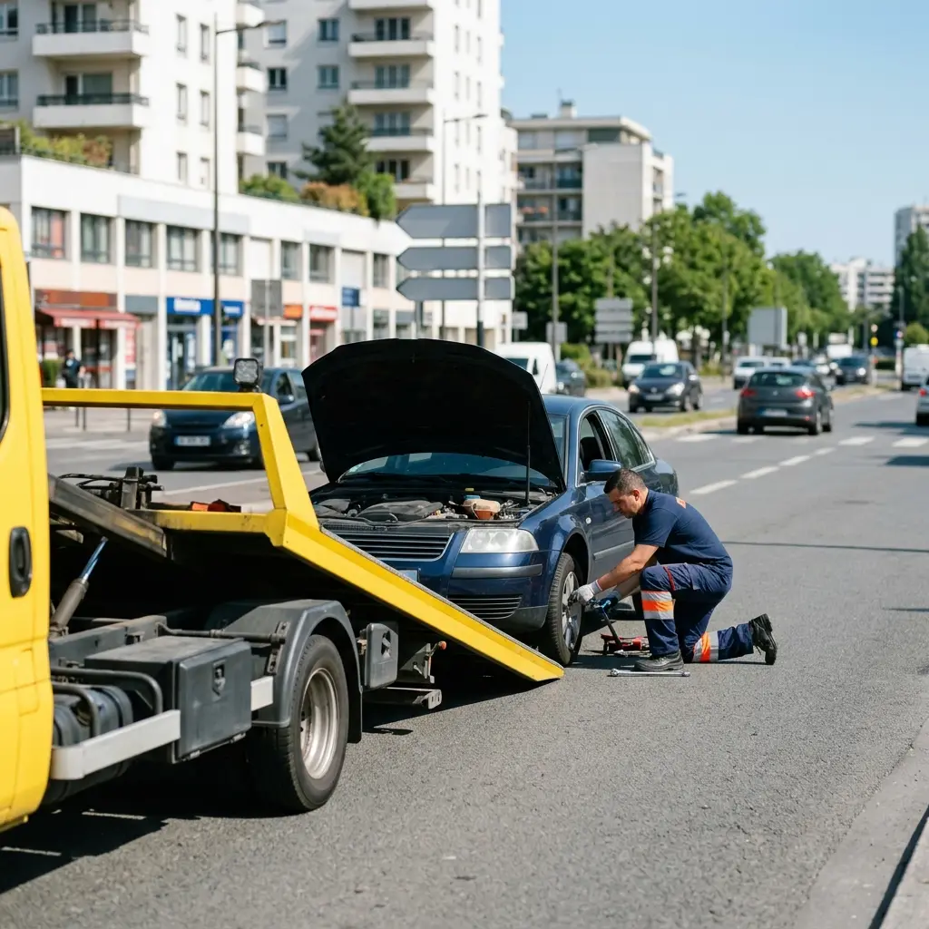 Comment se déroule l'intervention de dépanneuse à Nanterre ?