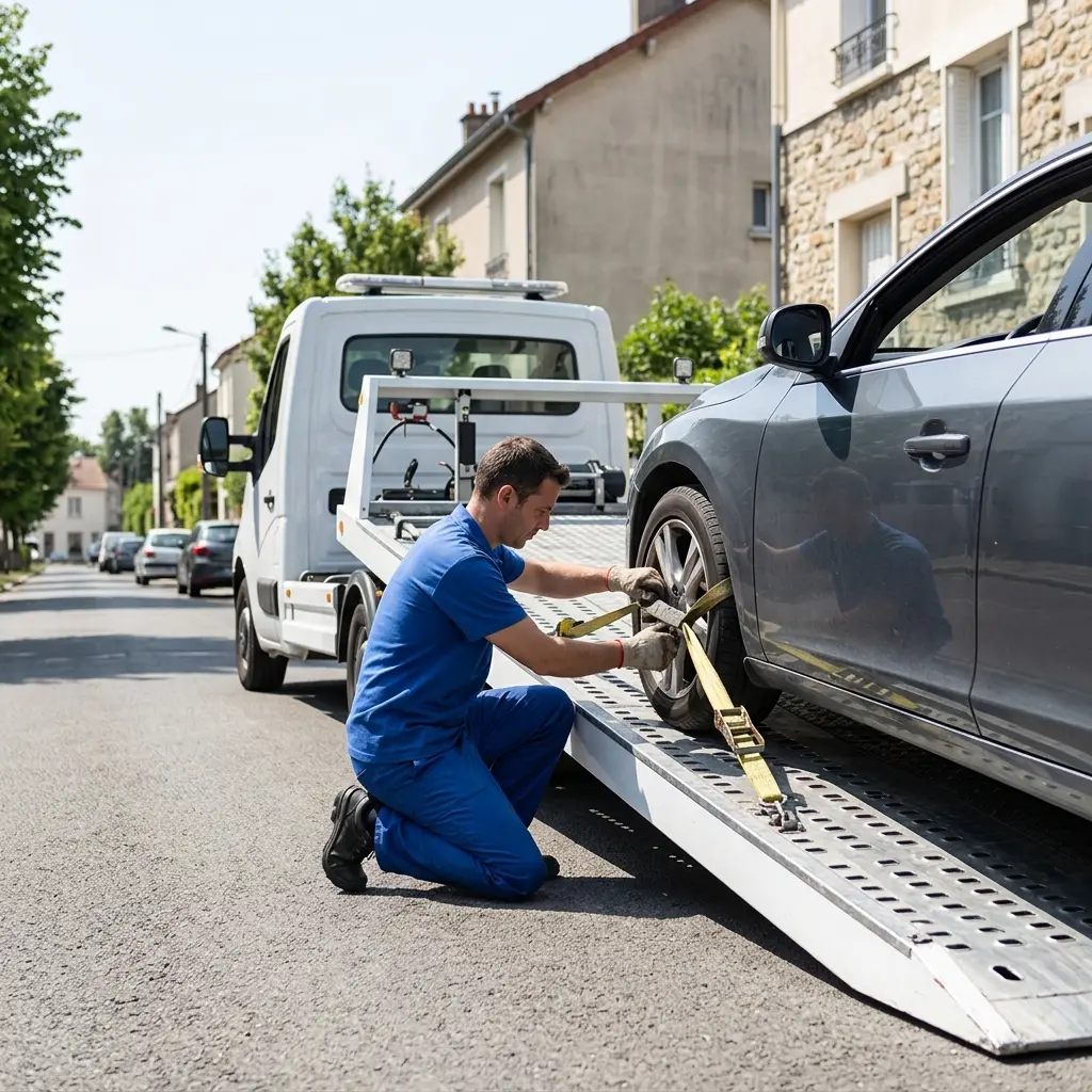 Comment se déroule l'intervention de dépanneuse à Montfermeil ?
