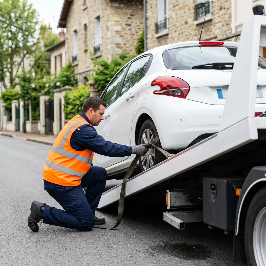 Comment se déroule l'intervention de dépanneuse à Alfortville ?